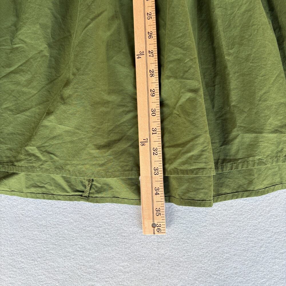 NWT Universal Thread Tiered Maxi Skirt Green Olive Long Cotton Blend Large - Picture 3 of 4
